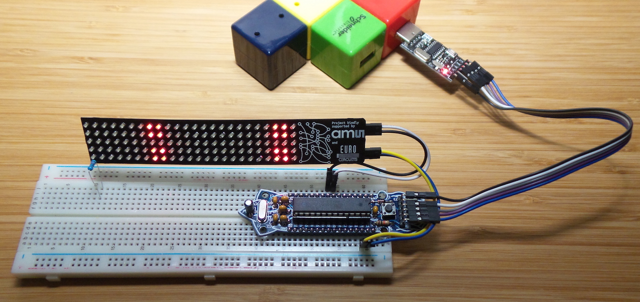 LEAP#302 a Conway's Game of Life demo for the #BoldportClub Matrix. Because every LED matrix needs one