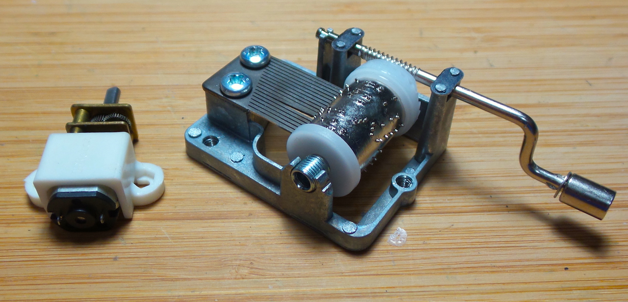 Metal Hand Crank Musical Movement Part For DIY Music Box “We Are