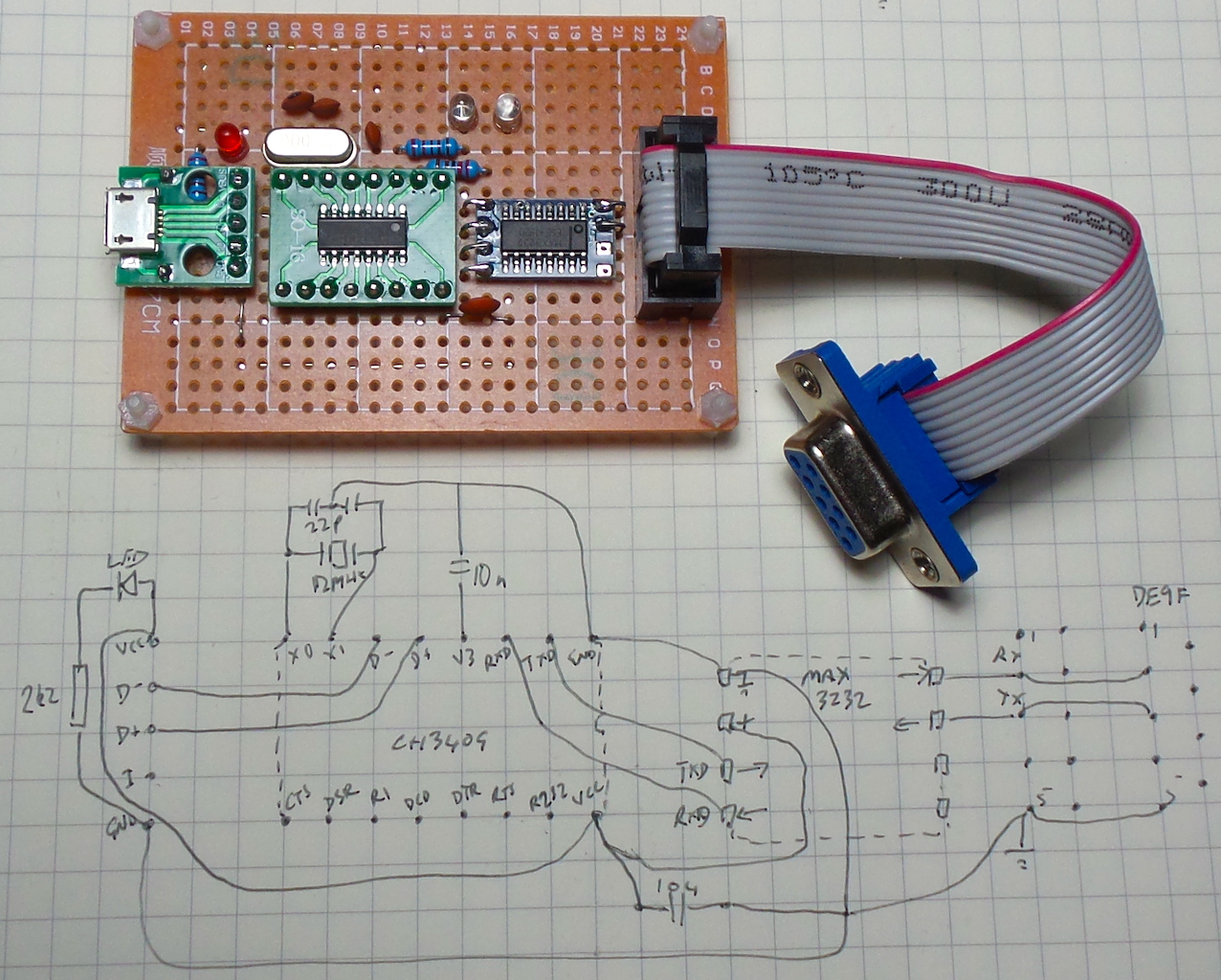 UsbToRs232_layout