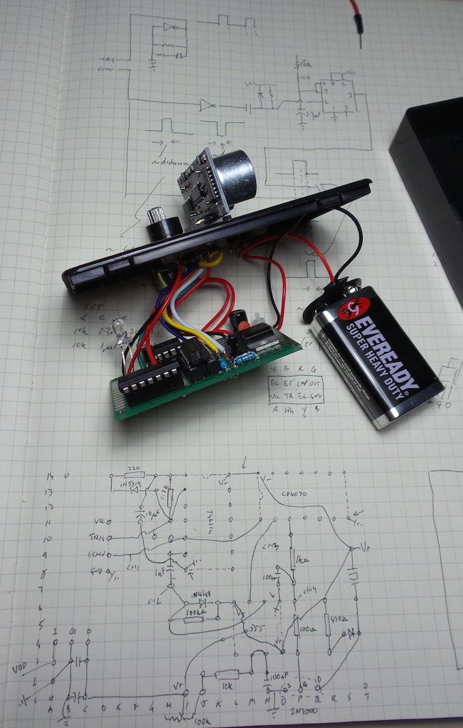 UltrasonicAlarm_protoboard_layout